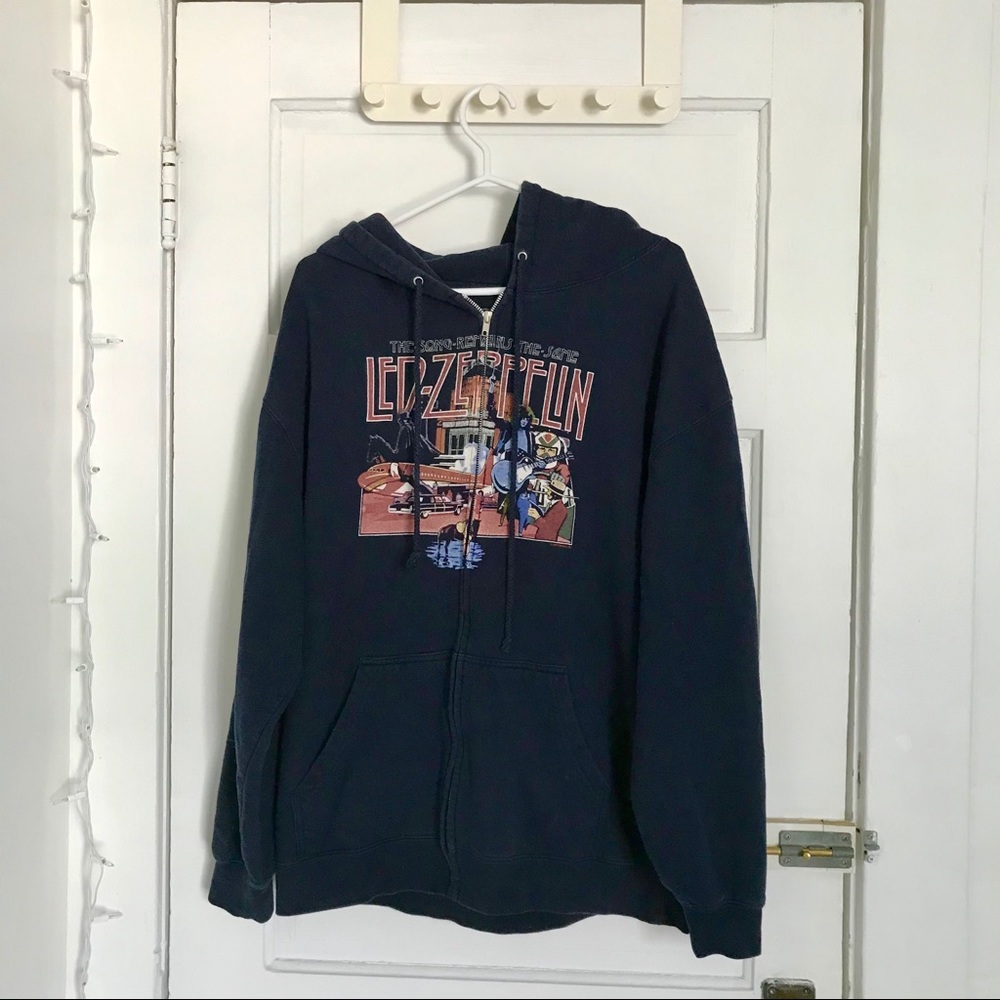 Rare Vintage Led Zeppelin Zip Up Hoodie
